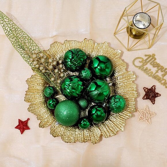 NEW Set of 40 Christmas Ball Ornaments ( Hanging Christmas Tree Balls - Picture 5 of 7